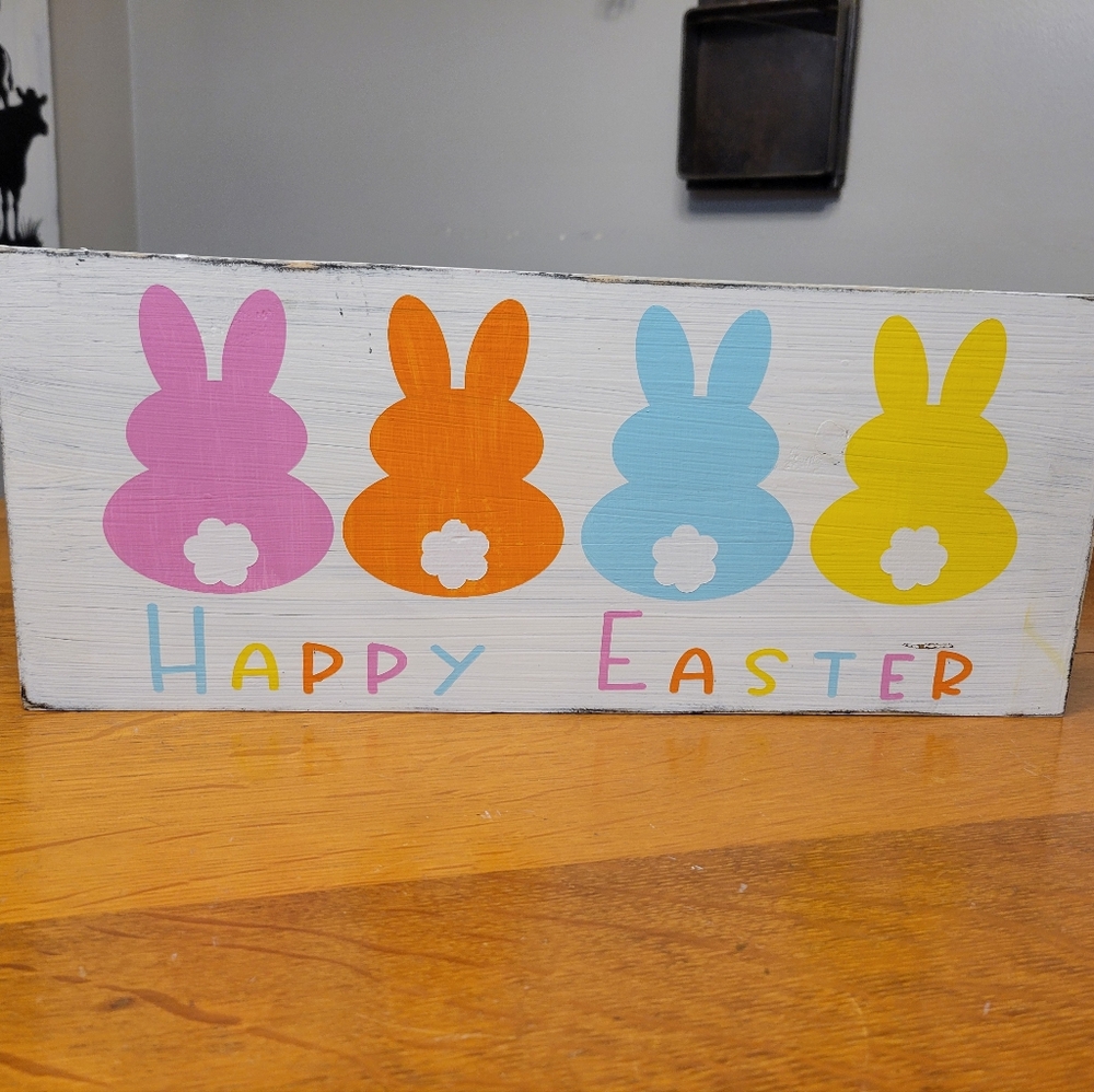 BRAND NEW Handmade HAPPY EASTER Sign